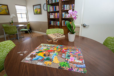 Photo describing activities available throughout the facility of Jackson Hills Assisted Living